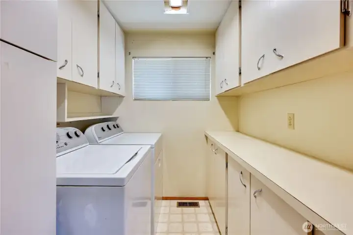 Utility room on the other side of kitchen.  So much storage space.
