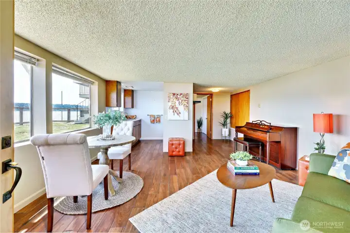 This space can be used as an apartment, multi-generational space, large office..  The possibilities are endless.  What a great space.  Has it's own entry.  See those double doors off to the right?  That is a huge storage space.  Don't miss it when viewing.