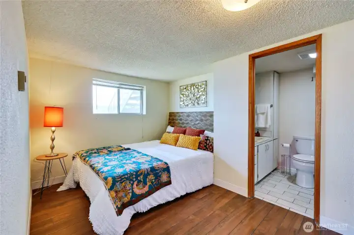 Lower apartment/living space bedroom.