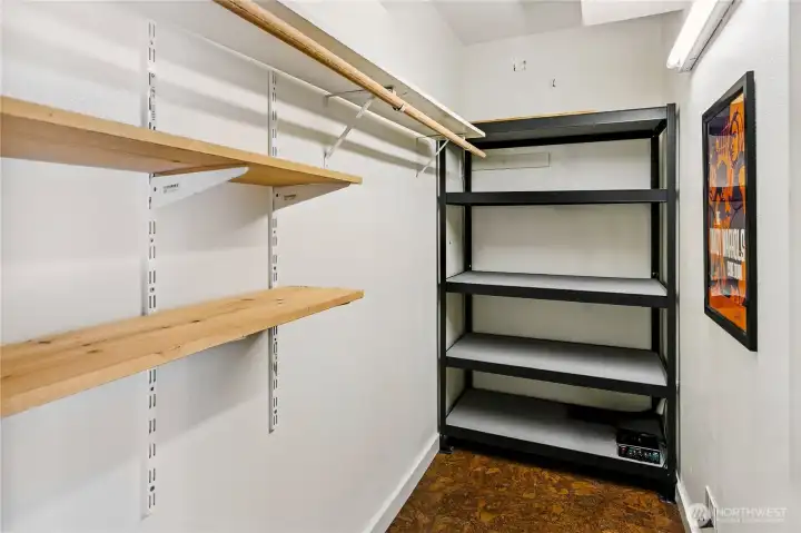 Lower suite walk in closet