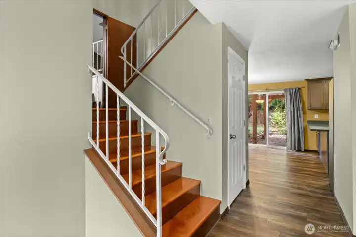 Stairs to upper level
