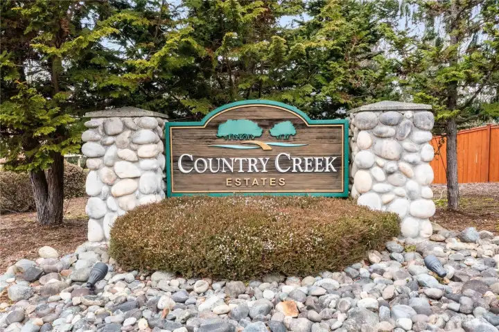 Gated Country Creek Estates is located in Dieringer School District and offers cul de sac location for homes in the neighborhood