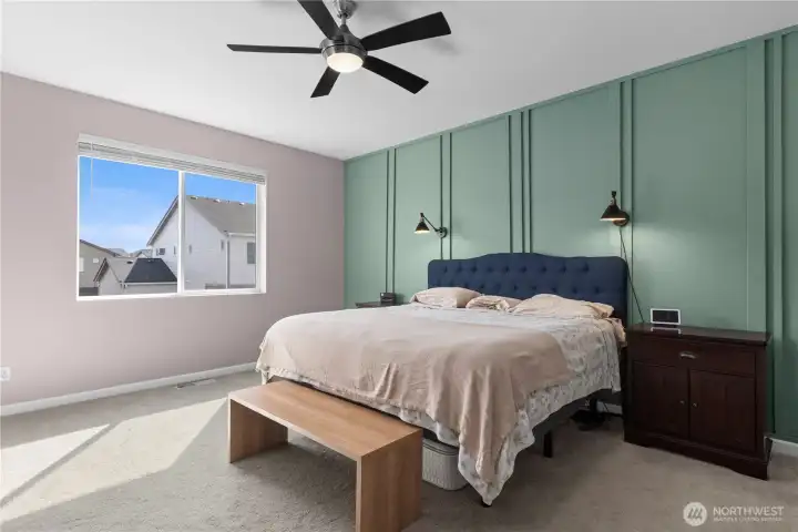 Large primary suite.