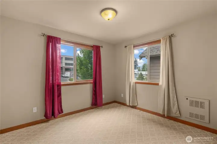 The second bedroom is at the front of the home.
