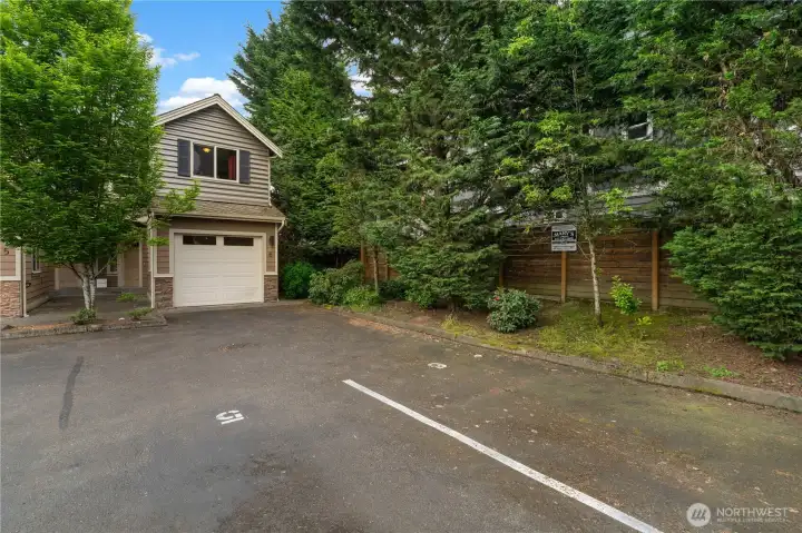 Trees that surround the property do a spectacular job of providing privacy, shade and dampening sound.