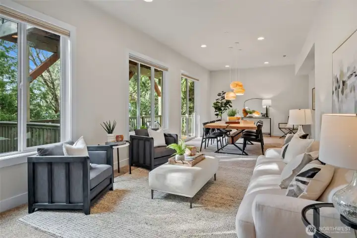 The daylight basement offers incredible flexibility