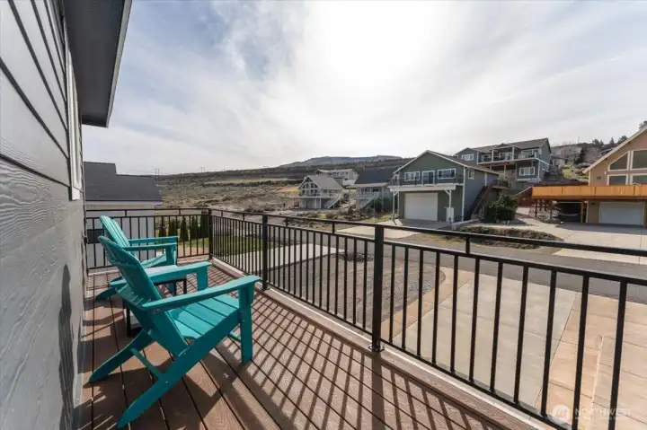 2nd floor deck off front of the house