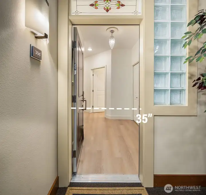 Welcome home!  This unit features a zero threshold flooring with no height changes