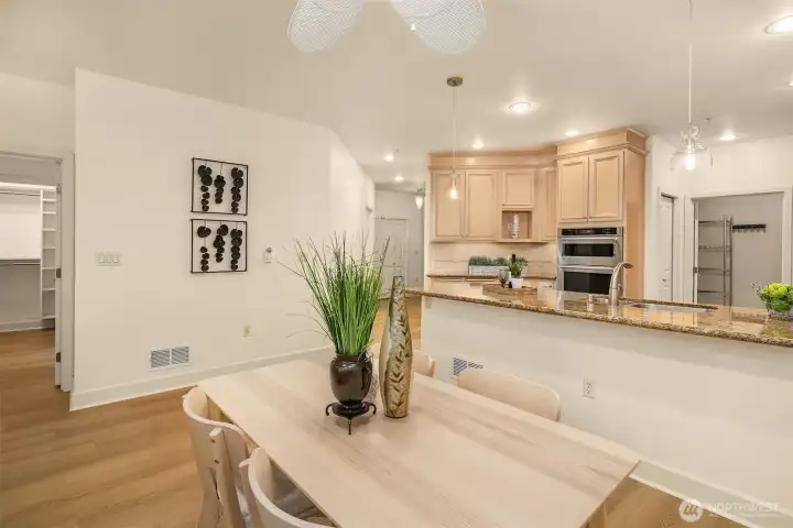 Extra wide hallways for easy wheelchair or walker navigation