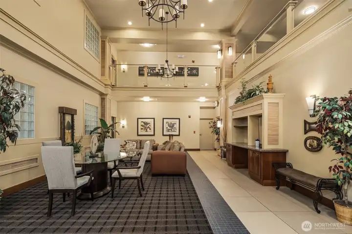 Elegant entry lobby