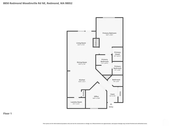 Floor plan with dimensions