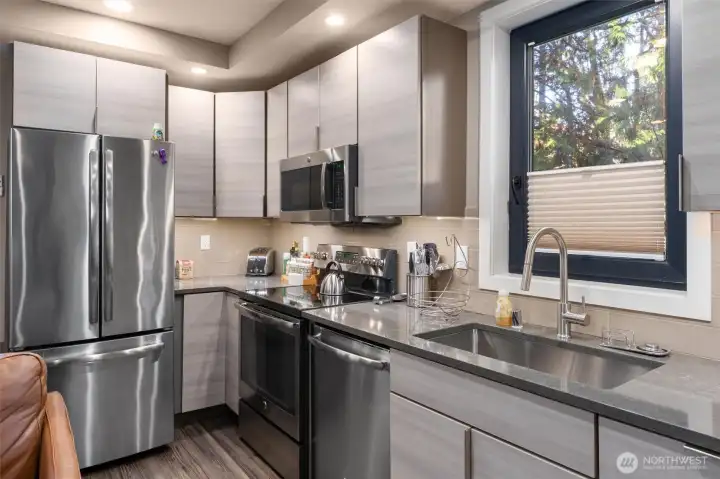 Step inside the newly updated studio unit with separate entry.