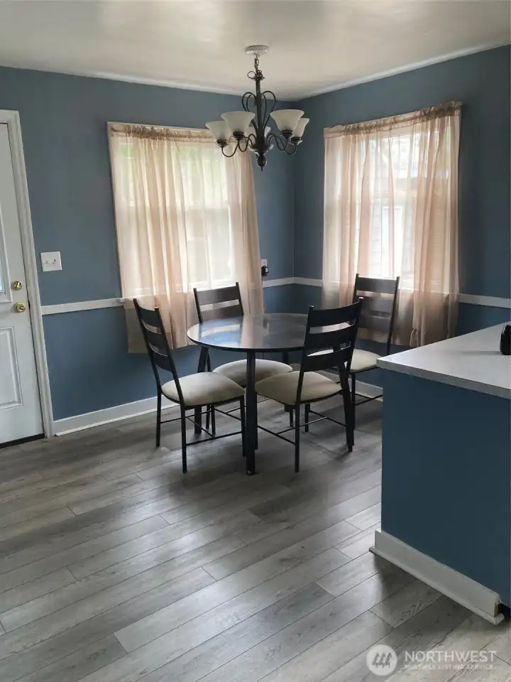 Upper Unit Dinning Area (Taken before  the tenants moved in)