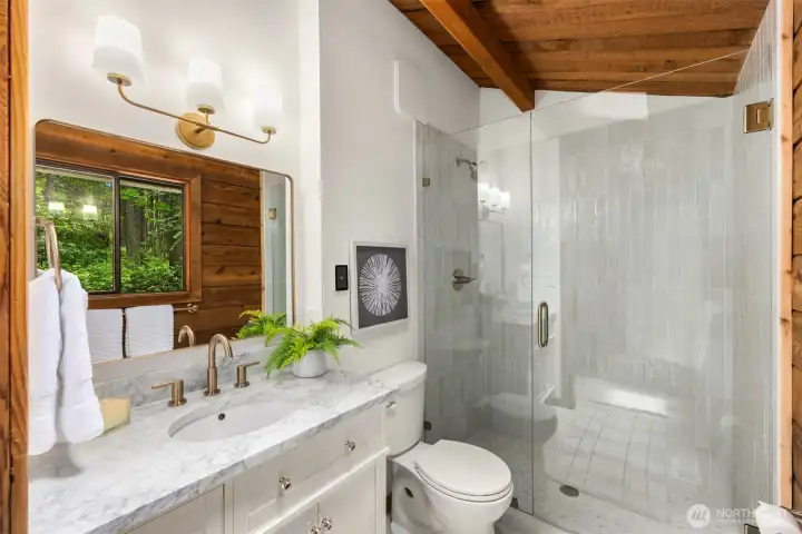 Newly remodeled 3/4 Primary Bathroom. Newly remodeled 3/4 Primary Bathroom.