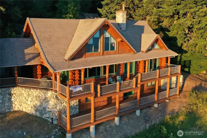 View of the house from the waterside.