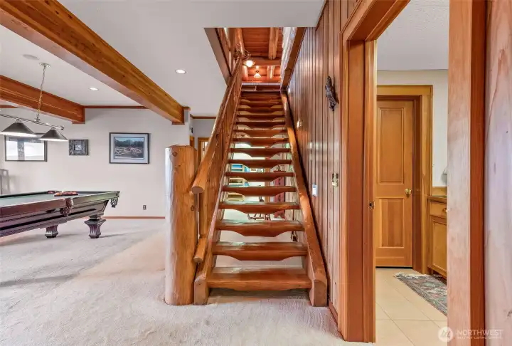 Stairs to the lower level.