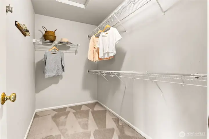 Upstairs Primary Suite Walk-In Closet