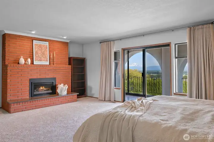 Primary with a fireplace Primary with a fireplace