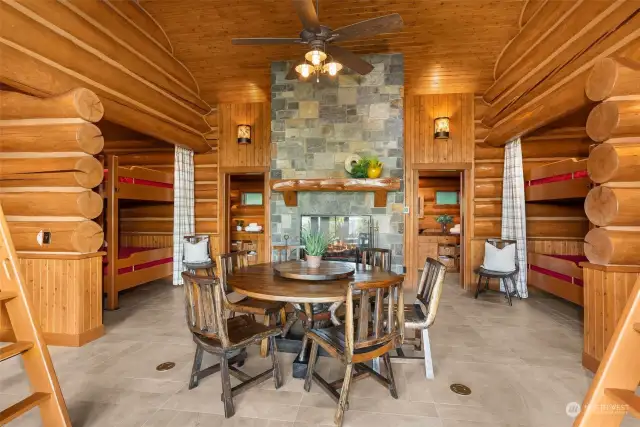 Log Cabin Interior with 2 baths