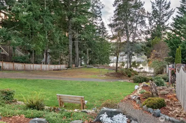 Community Short Term Boat Trailer Parking and beautiful park like landscaping.