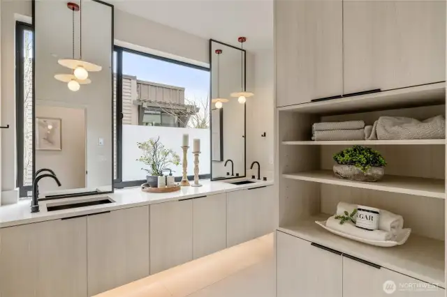 Cozy Comfort: Experience the warmth of heated floors, making every step a pleasure.