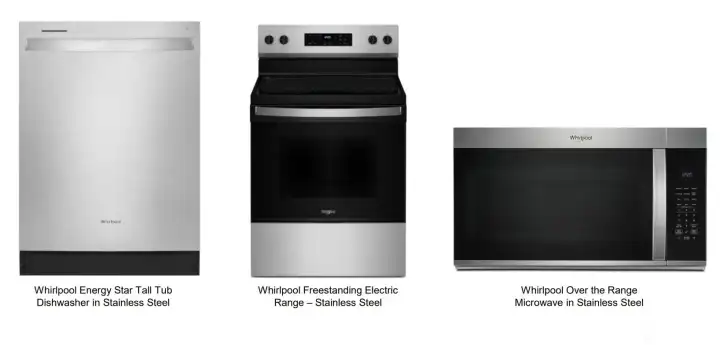 stainless steel appliances!