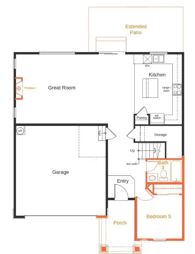 floorplan drawing for illustrative purposes only