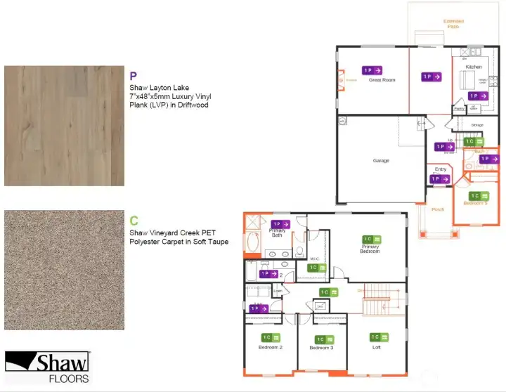 Quality flooring throughout home!