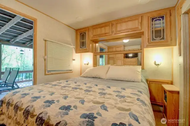 Bedroom with lots of storage space