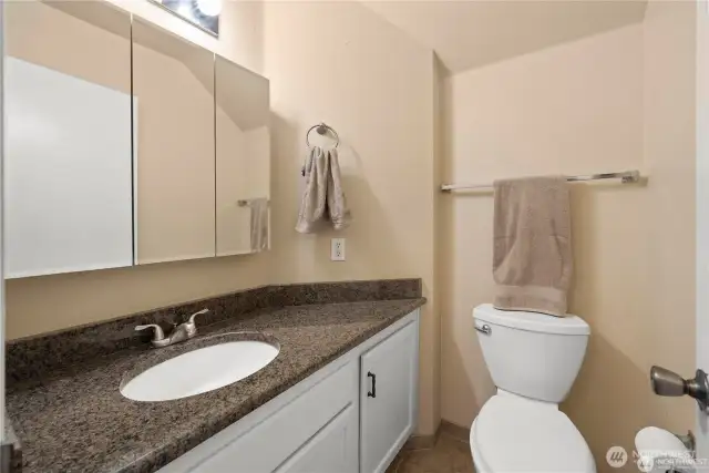 Guest bath conveniently located on the main level!