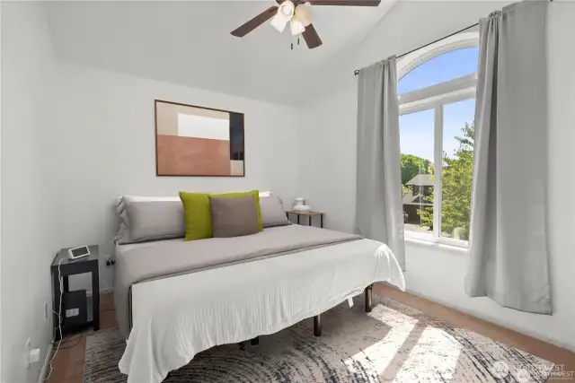 Spacious bedroom no. 1 located on the upper level!