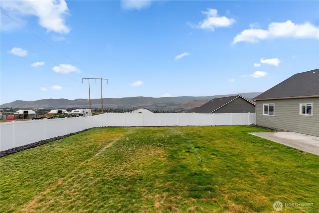 Back Yard View  South