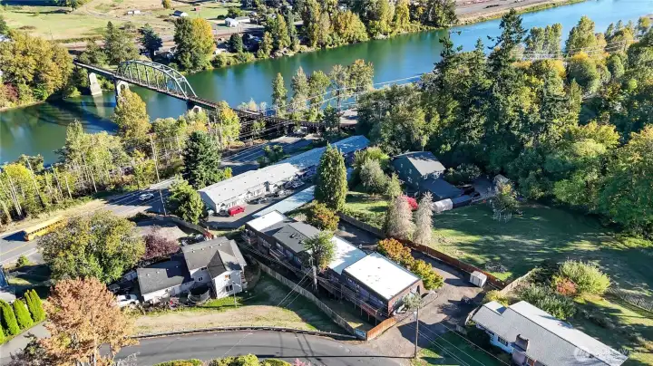 Next to Cowlitz River