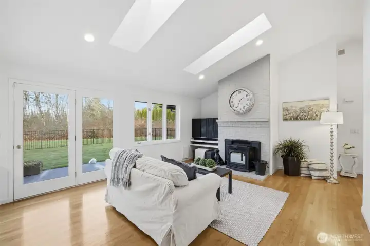 Stay cozy with an energy-efficient pellet stove designed to heat the whole home.