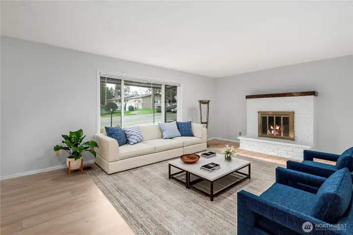 Virtually Staged Living room