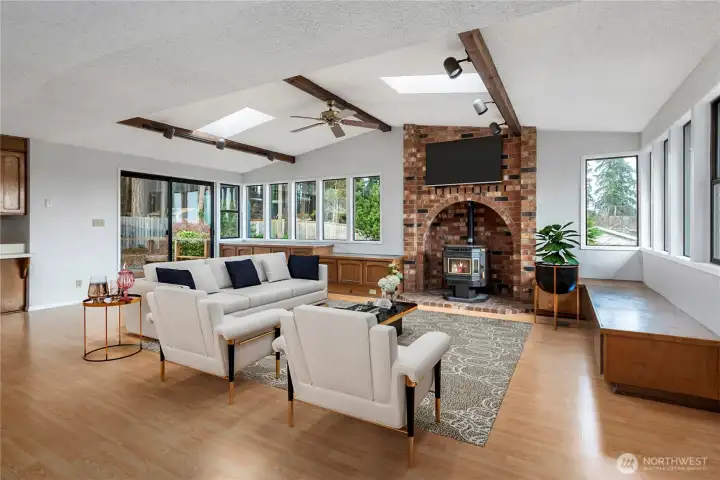 Virtually Staged Great room