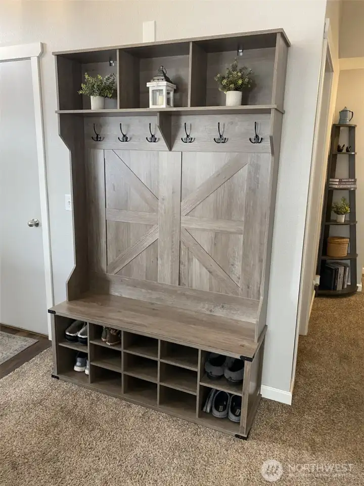 Entry Way Bench Stays with Home