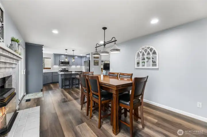 Dining Room View into Kitchen