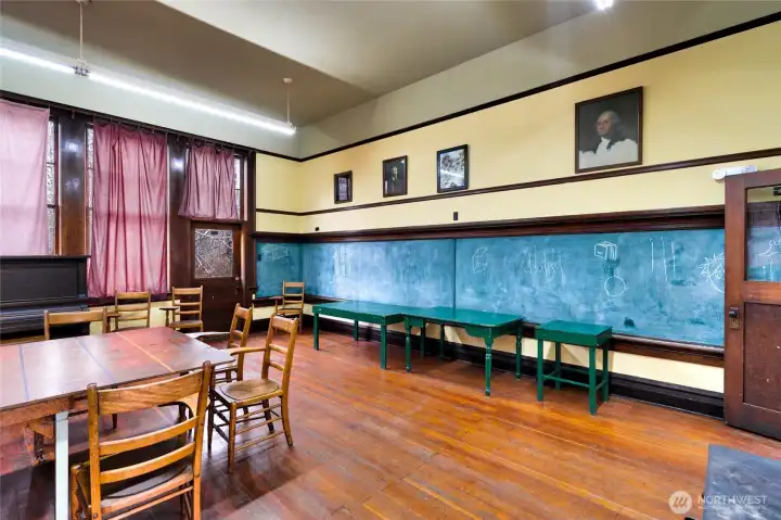 Much of the original 1916 school house remains intact.