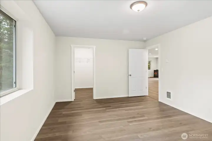 One of the 3 bedrooms in the DADU.