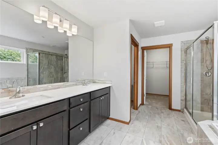 Primary bathroom on level 2.