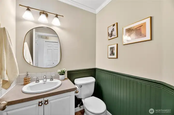 Main floor half bath