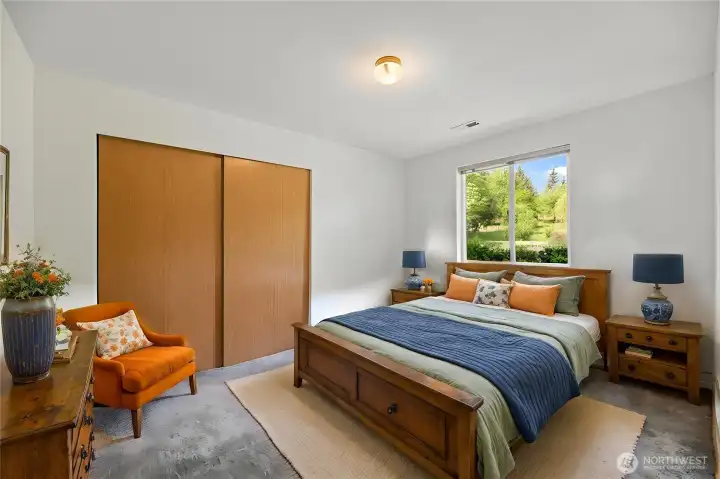 Bedroom 2 is larger than average