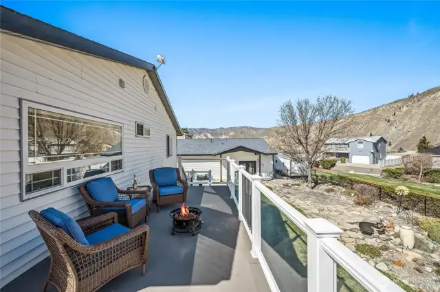 Upper deck on main house