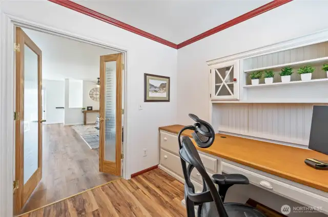 Office - framed for elevator