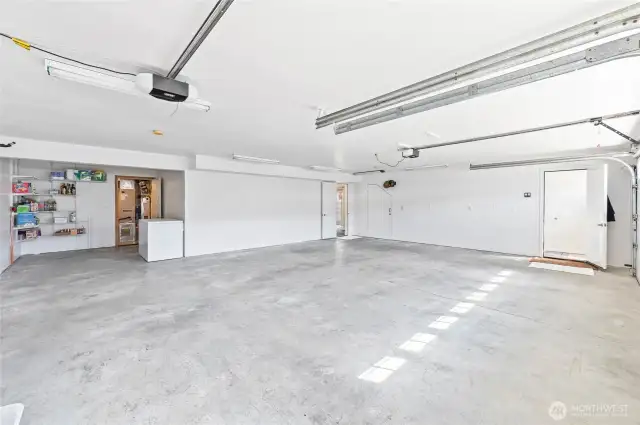 Garage under main house with second living space attached