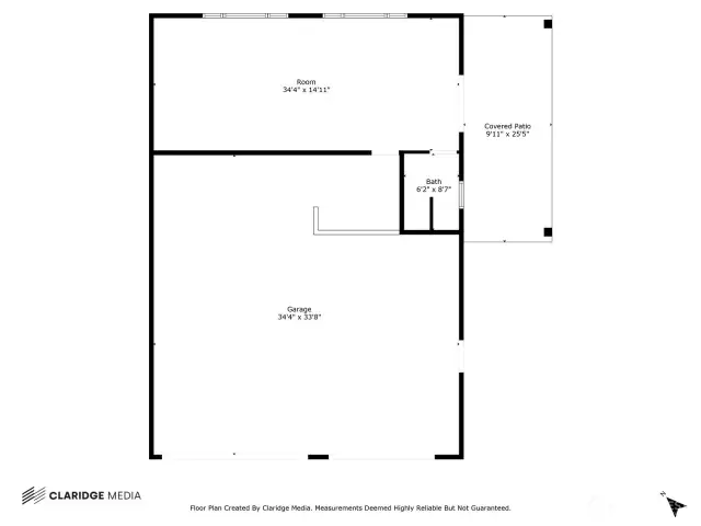 Detached 5 car garage with Pool / Workout room and bathroom