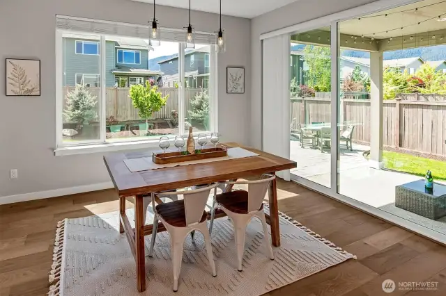 Eat in kitchen dining area.