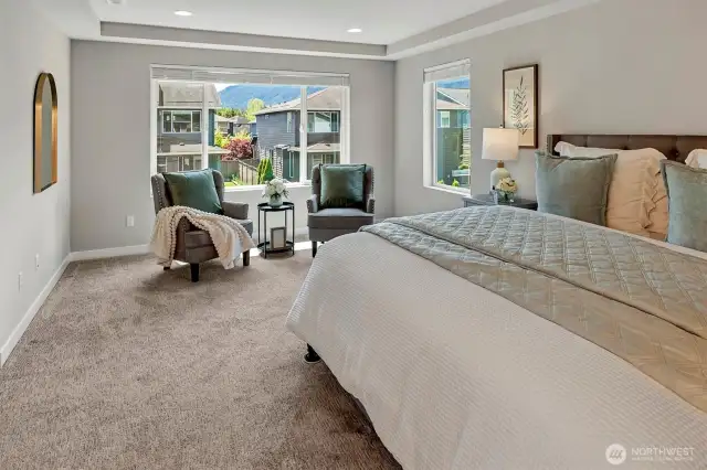 Primary suite with sitting area