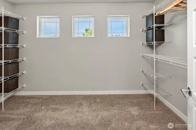 Primary closet